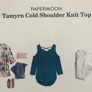 NWT Stitch Fix Papermoon Tamryn Cold Shoulder Top